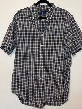 Ralph Lauren‎ Classic Fit Men’s Short-Sleeve Plaid Button-Down Shirt